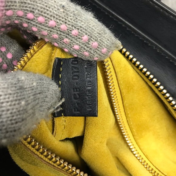 CELINE VINTAGE MICRO LUGGAGE TOTE FRONT LOCK NAVY  ‼️JUNE SALE‼️ - Picture 4 of 8